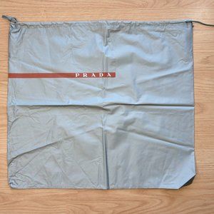 Prada Gray Dust Bag, 19.5x17 inch
